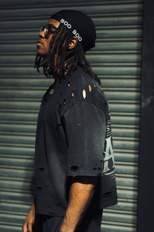 Distressed Boxy Tee